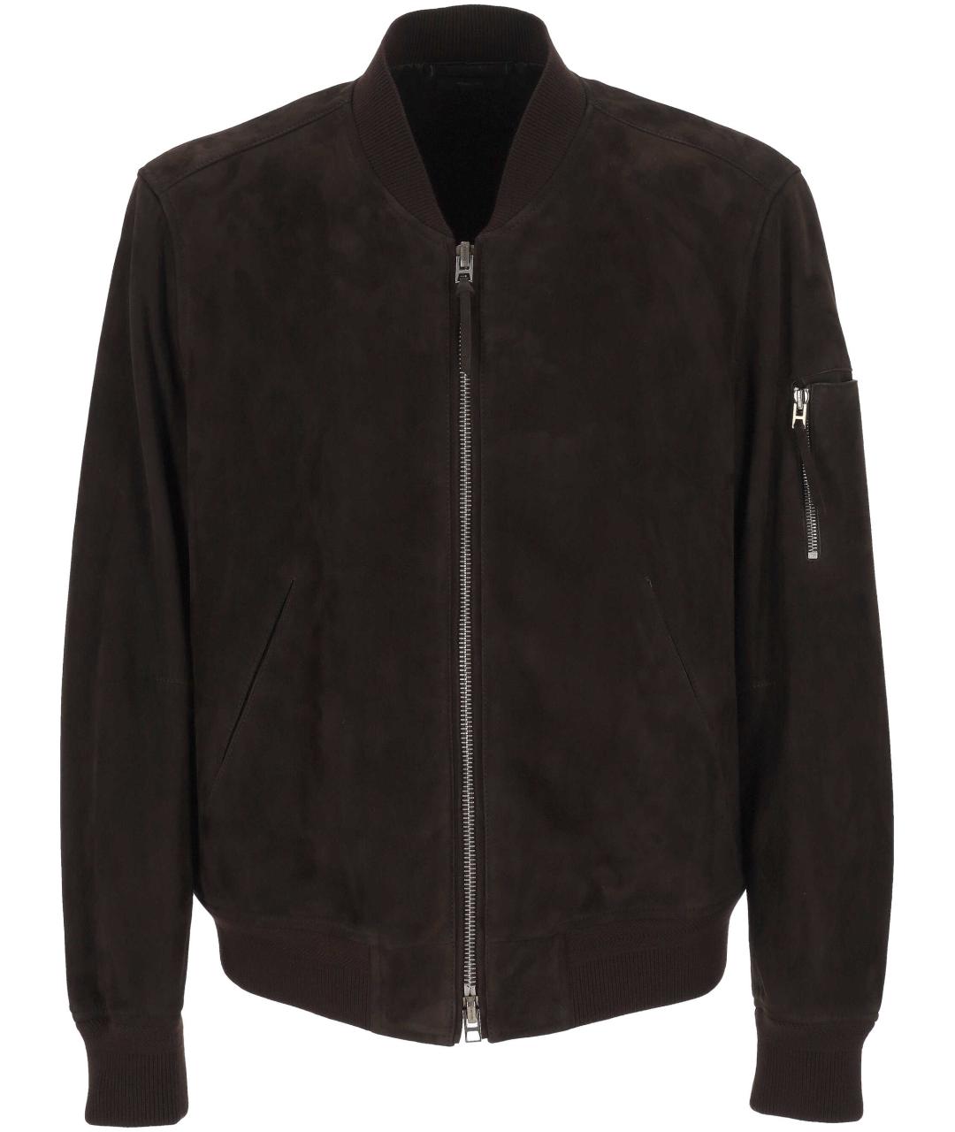 TOM FORD Коричневая замшевая куртка, фото 1