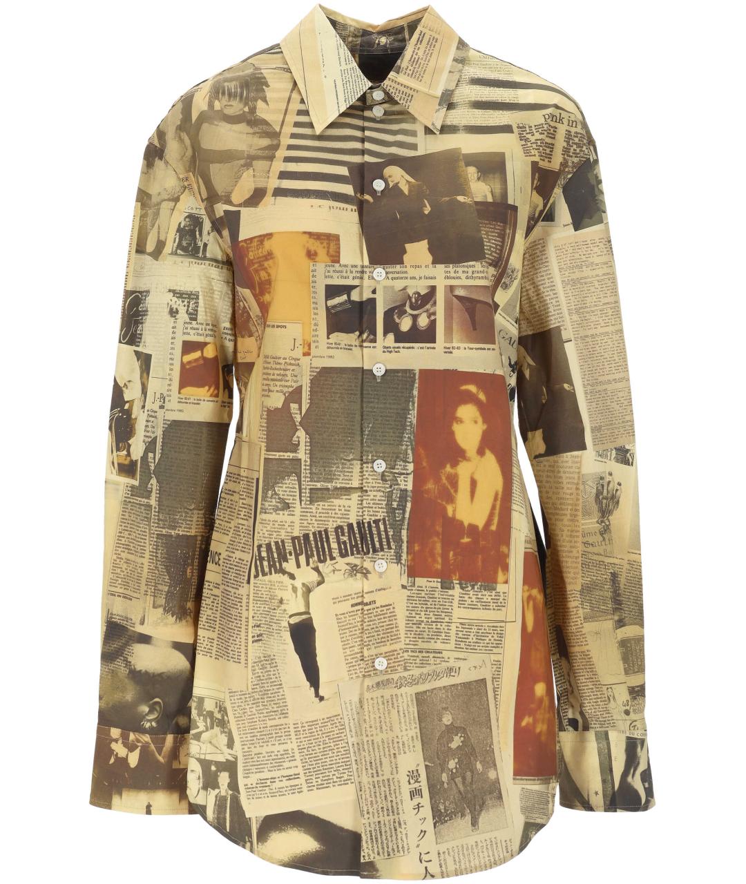 JEAN PAUL GAULTIER Мульти хлопковая рубашка, фото 1