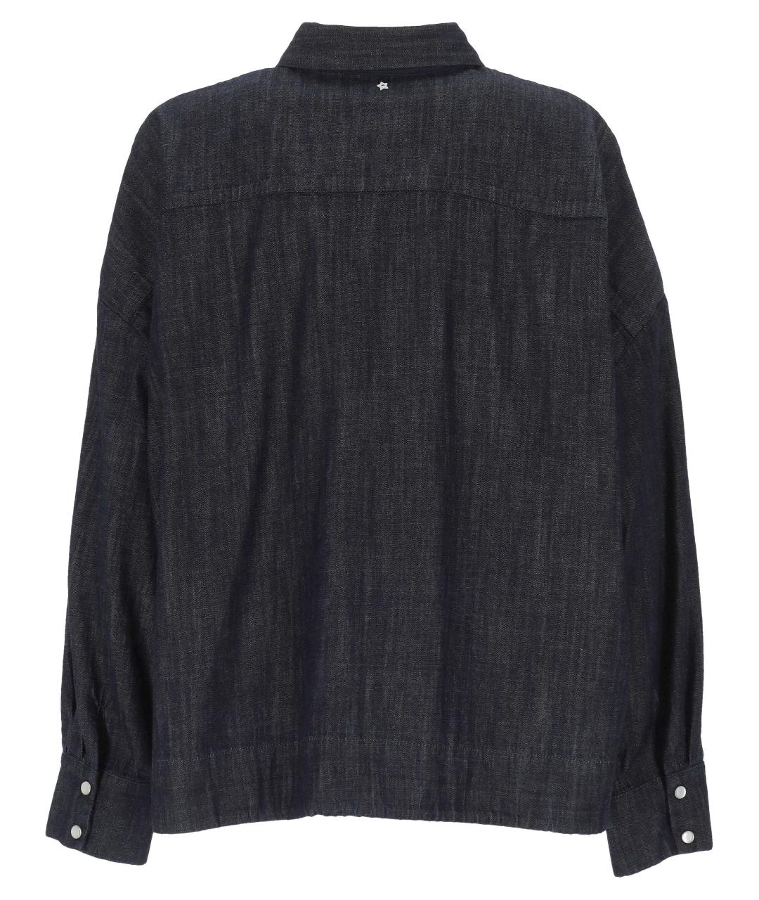 LORENA ANTONIAZZI Темно-синяя хлопковая рубашка, фото 3
