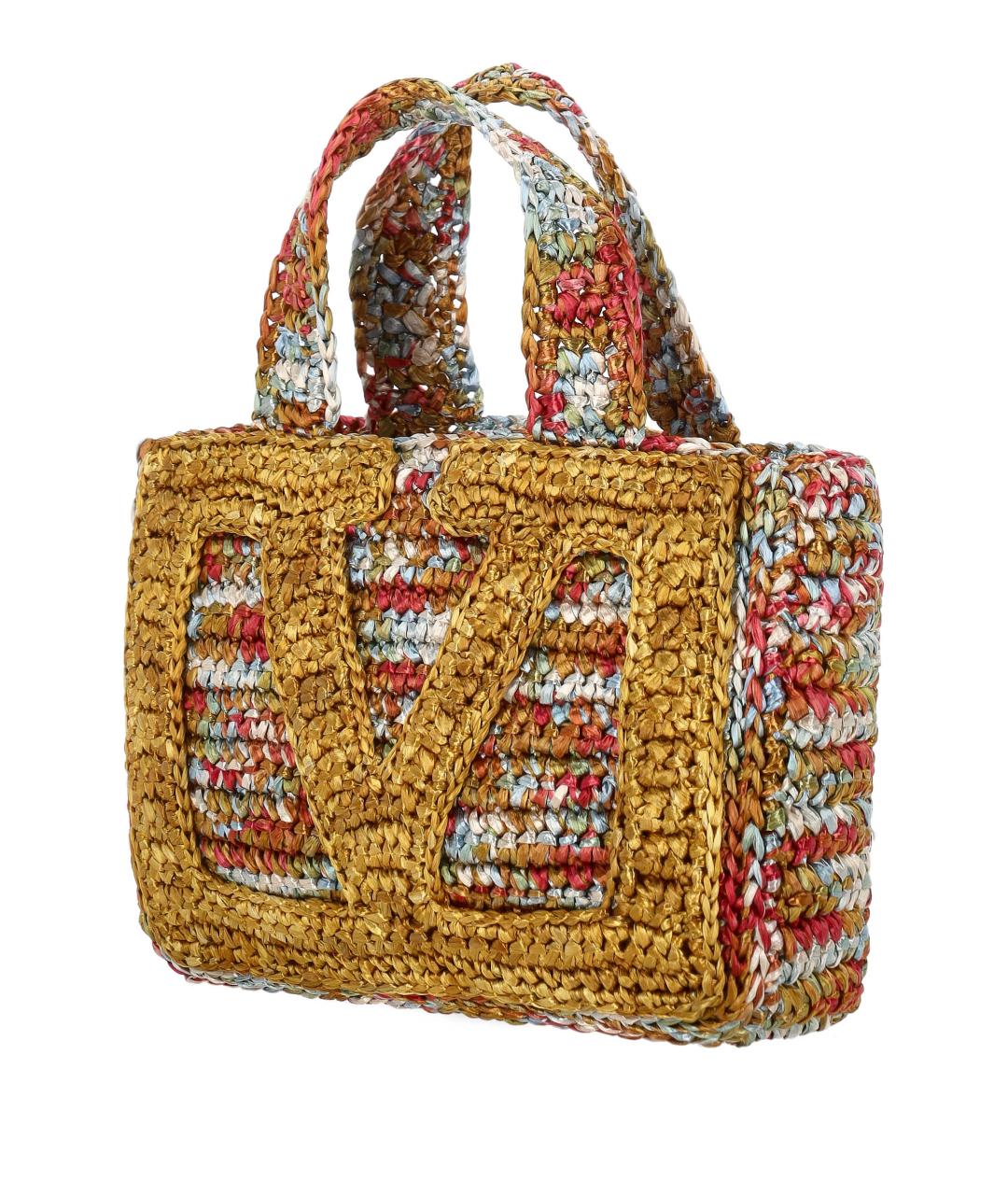 VALENTINO Мульти пелетеная сумка тоут, фото 2