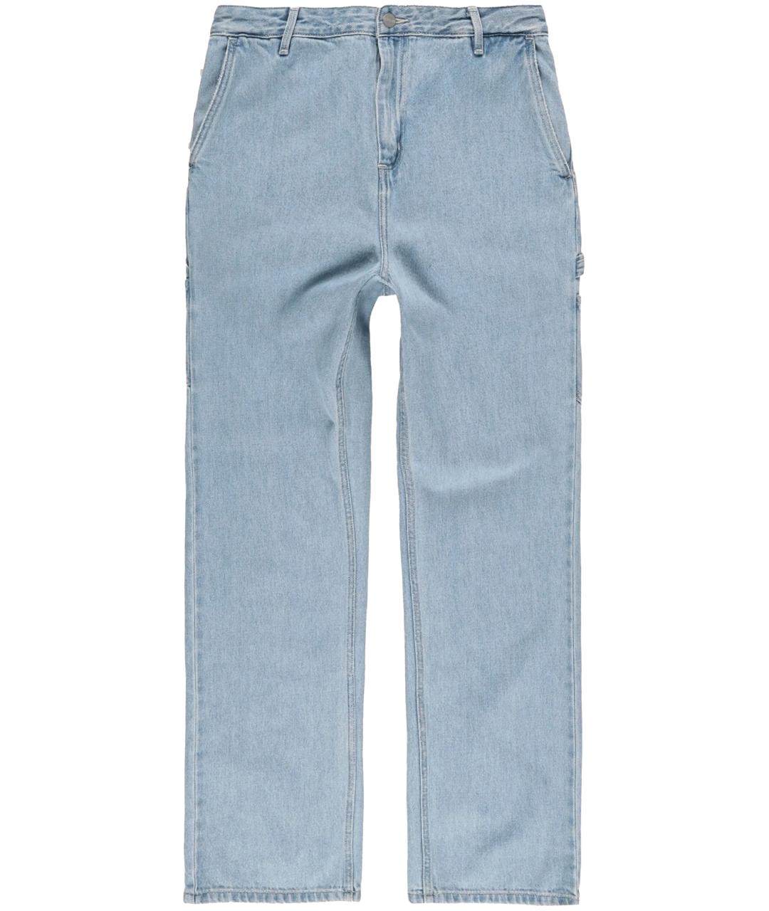 CARHARTT WIP Голубые хлопковые прямые джинсы, фото 1