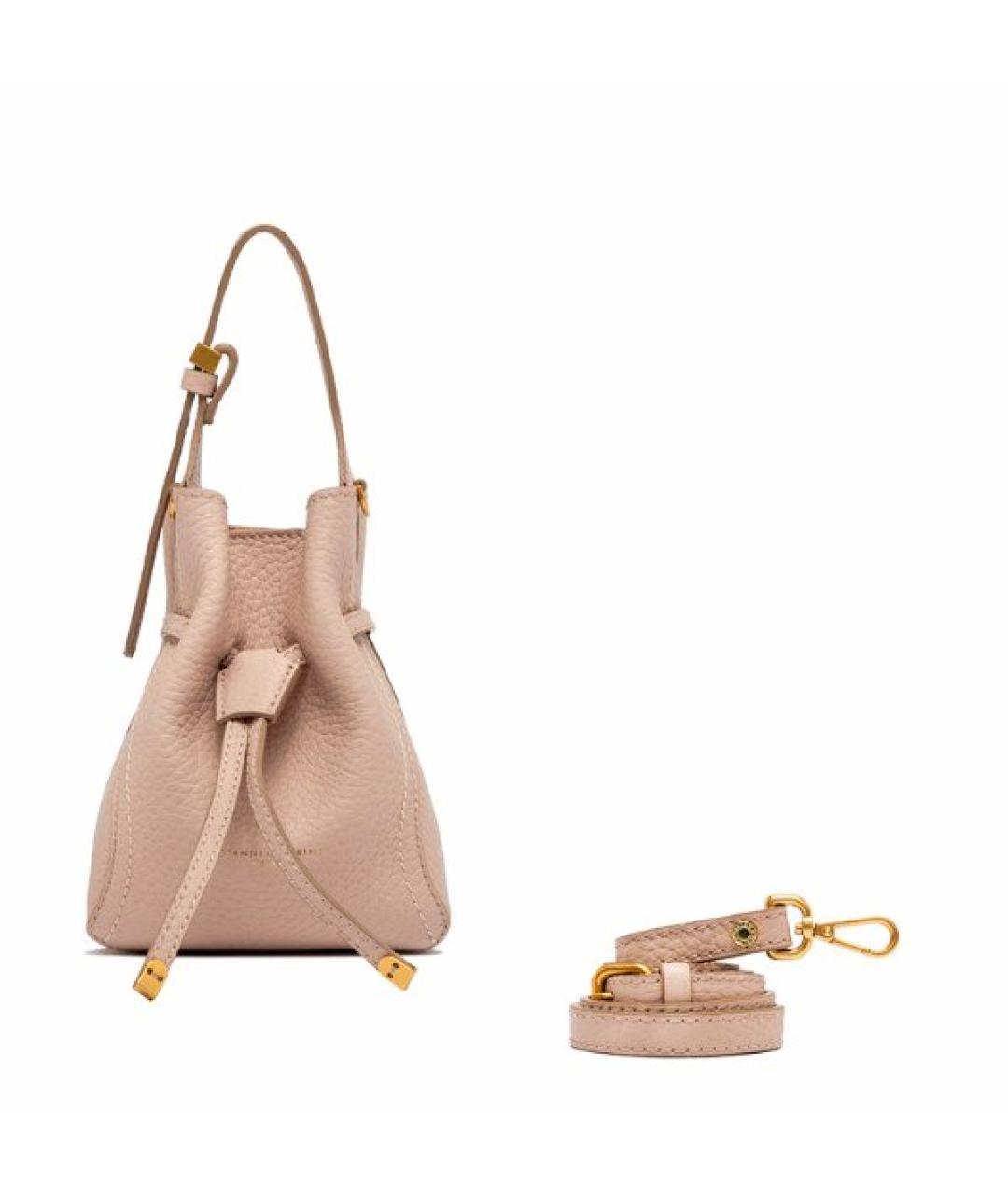 Gianni Chiarini Бежевая кожаная сумка тоут, фото 1