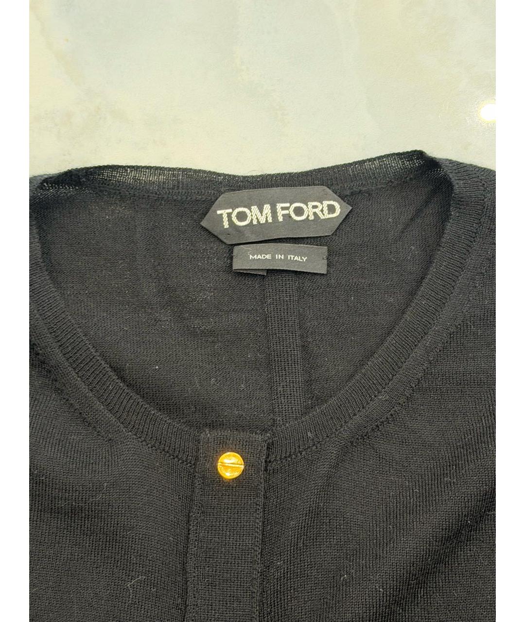 TOM FORD Черный кашемировый кардиган, фото 2