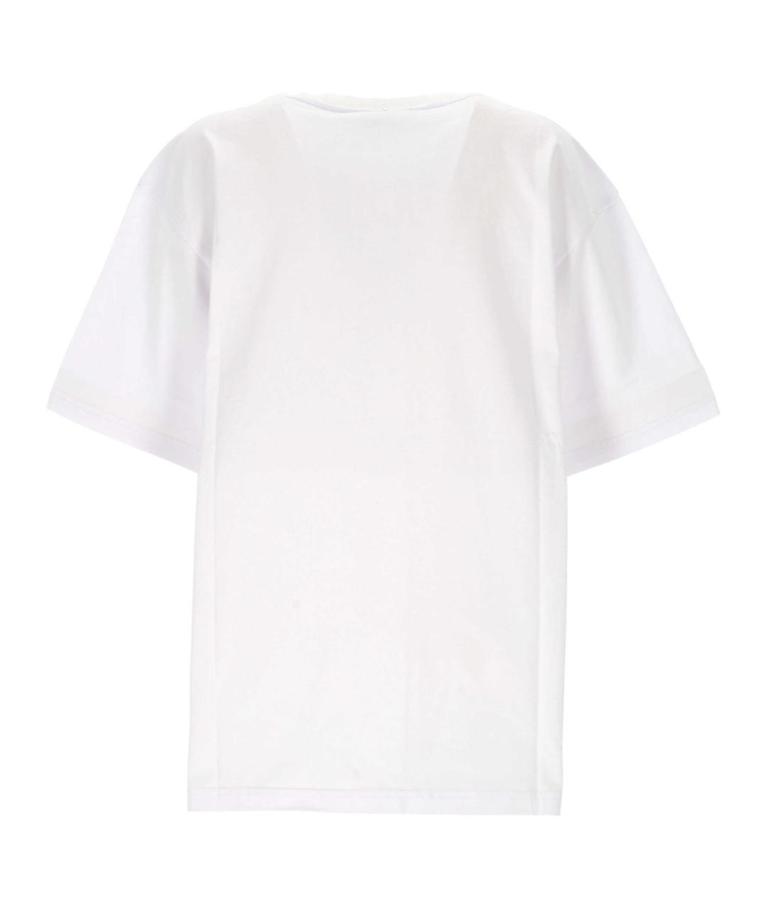 LORENA ANTONIAZZI Белая хлопковая футболка, фото 3