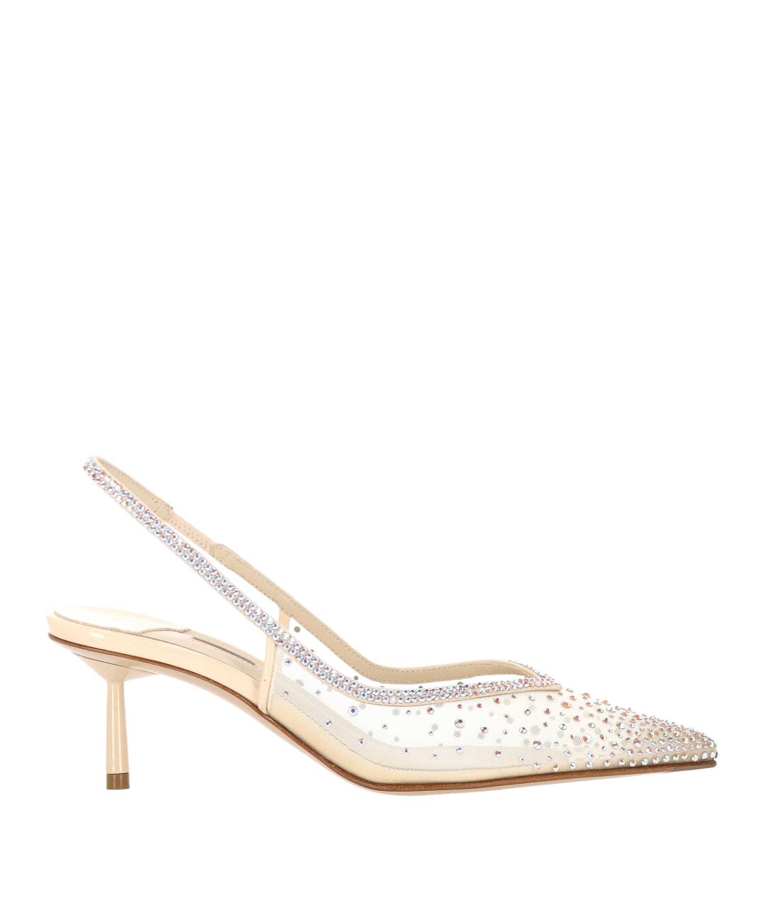 LE SILLA Бежевые текстильные туфли, фото 1