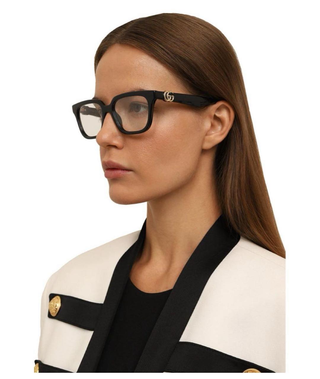 GUCCI Черные пластиковые солнцезащитные очки, фото 4