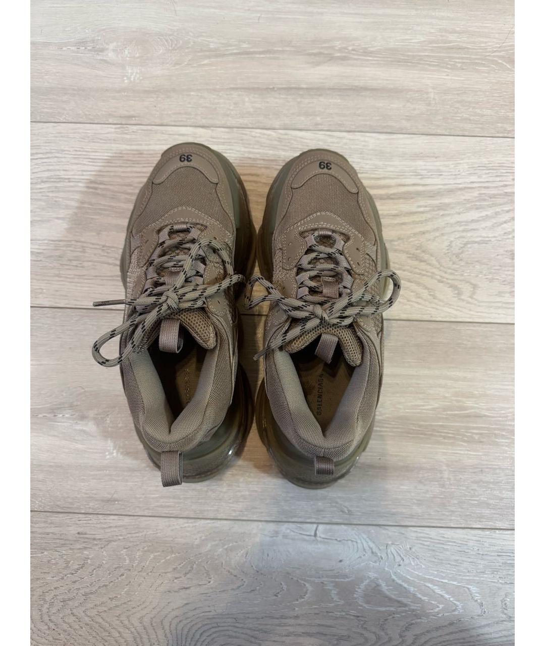 BALENCIAGA Бежевые кроссовки, фото 3