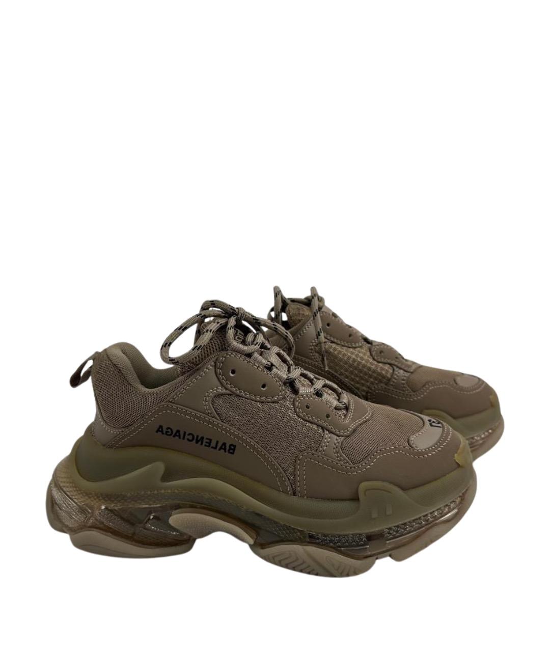 BALENCIAGA Бежевые кроссовки, фото 6