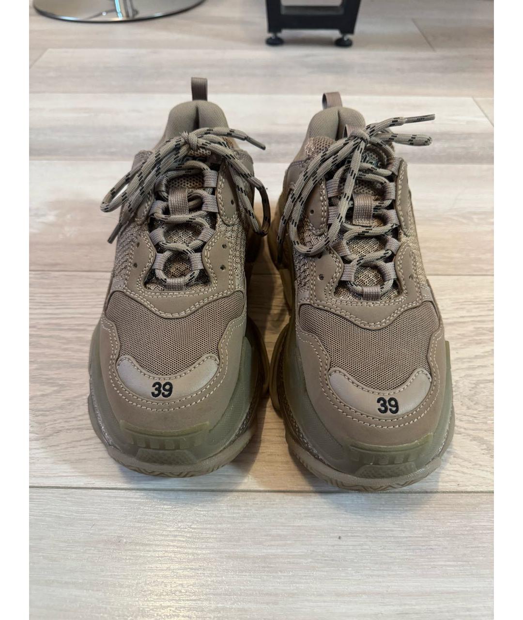 BALENCIAGA Бежевые кроссовки, фото 2