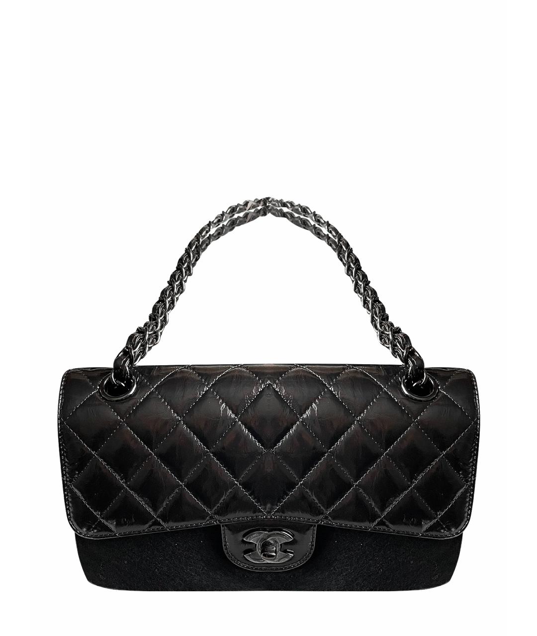 CHANEL Черная кожаная сумка через плечо, фото 1