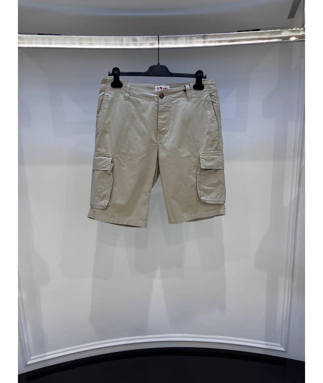 MC2 SAINT BARTH Бежевые хлопковые шорты, фото 2