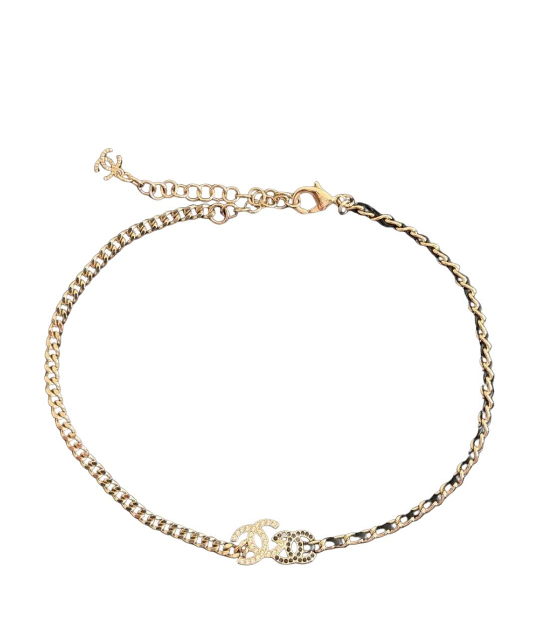 CHANEL Черный кожаный чокер, фото 1