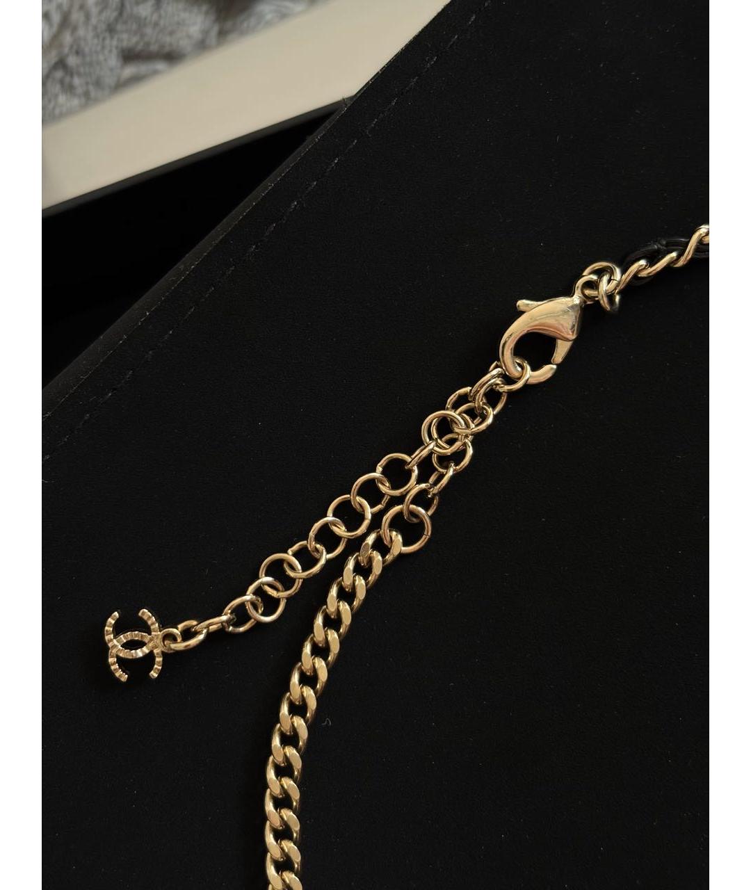 CHANEL Черный кожаный чокер, фото 4