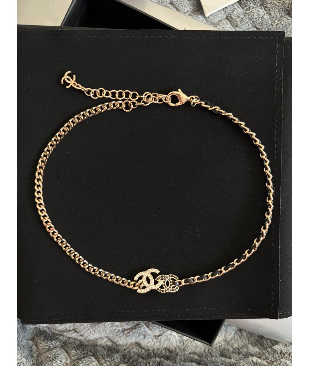 CHANEL Черный кожаный чокер, фото 7