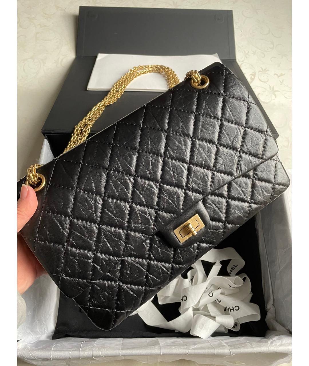 CHANEL Черная кожаная сумка через плечо, фото 2