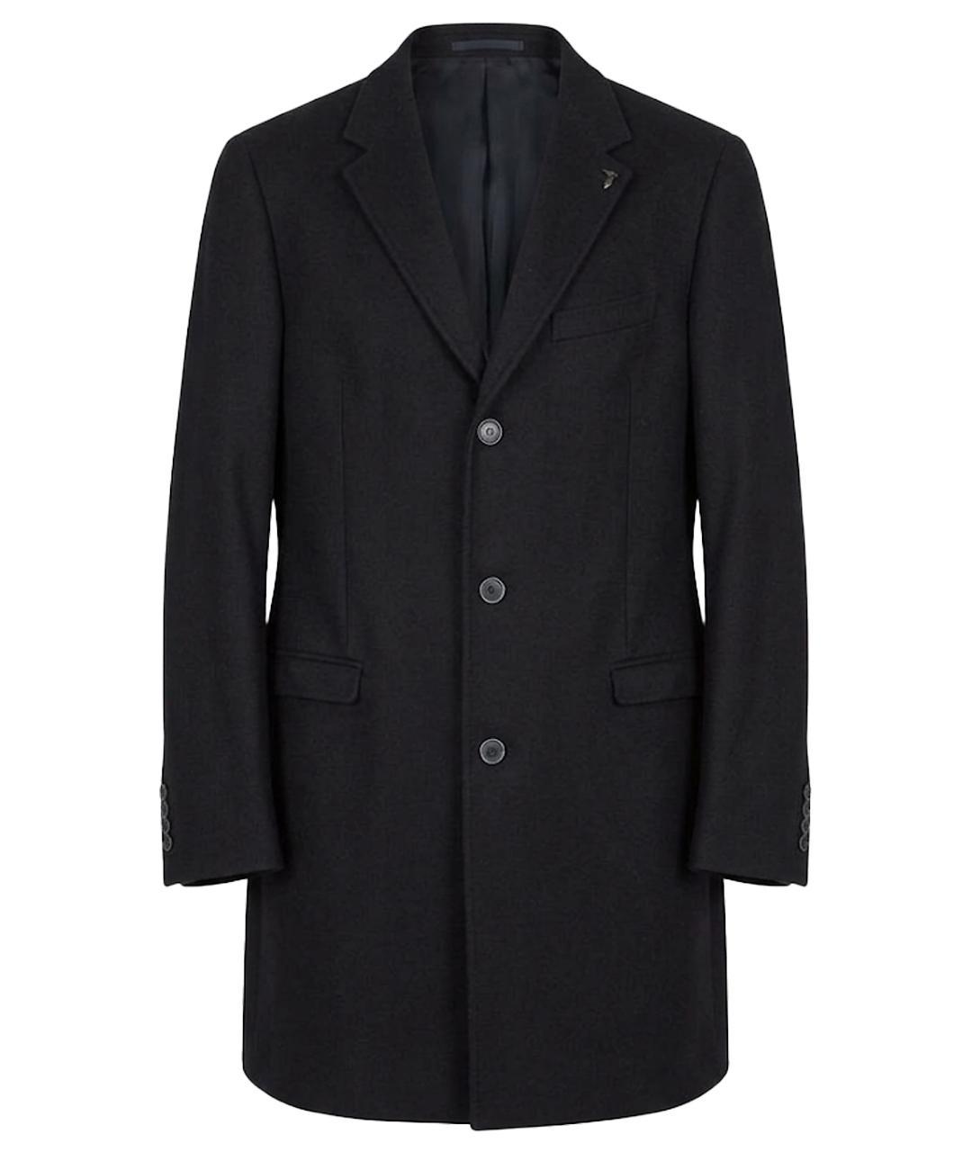 TRUSSARDI JEANS Темно-синее хлопковое пальто, фото 1