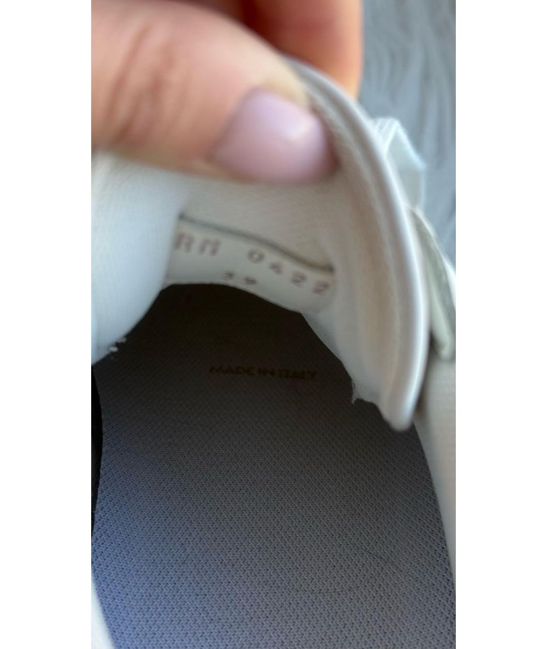 CELINE Белые кожаные кеды, фото 6