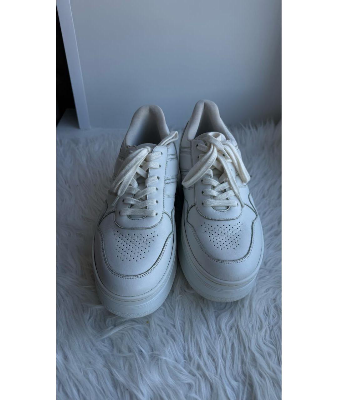 CELINE Белые кожаные кеды, фото 2