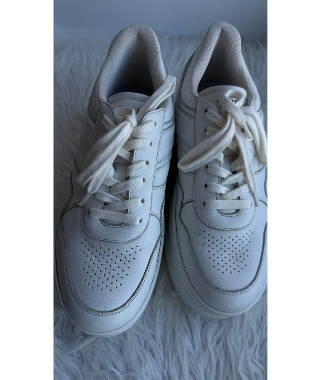 CELINE Белые кожаные кеды, фото 3