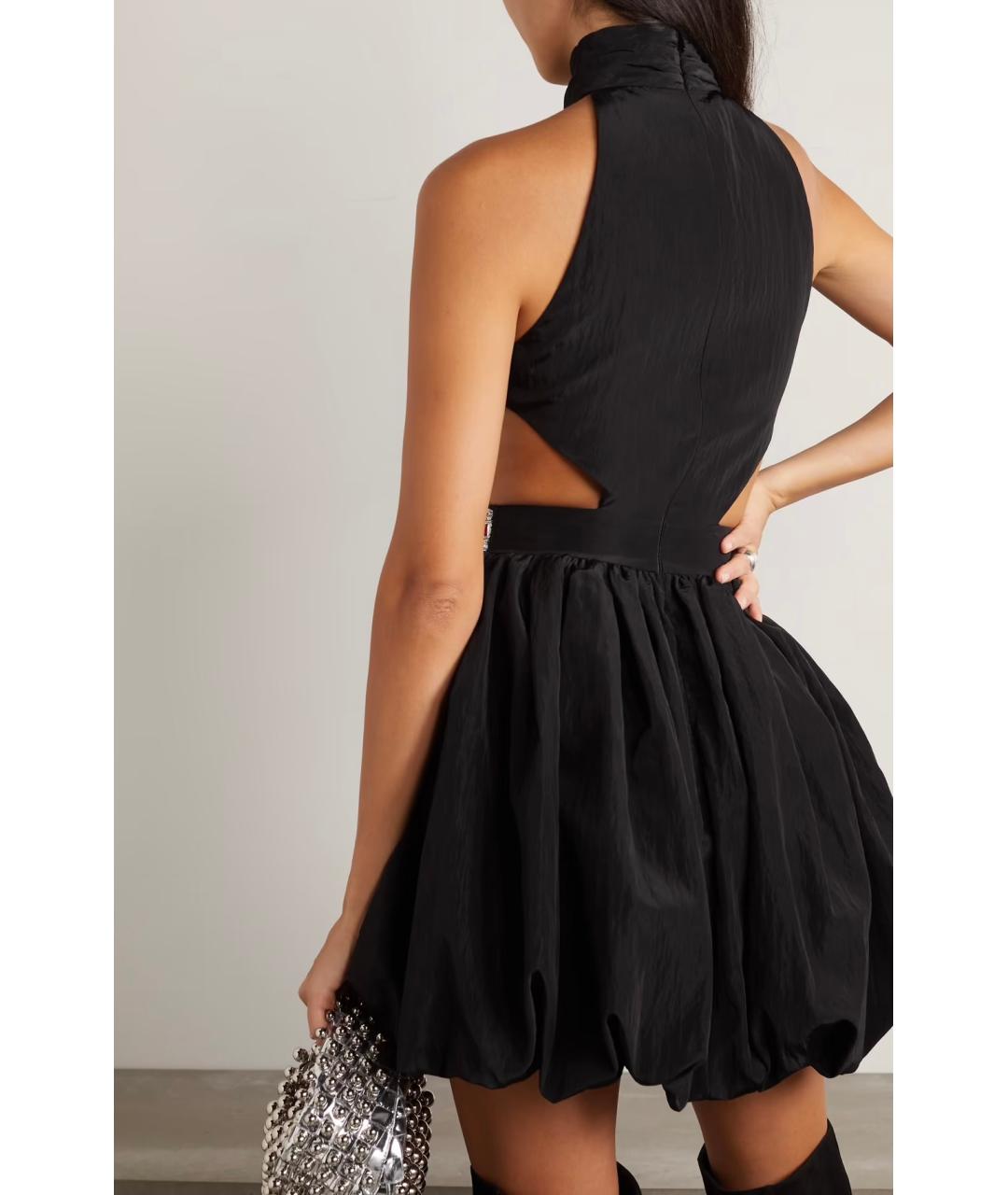 DAVID KOMA Черное вискозное коктейльное платье, фото 3