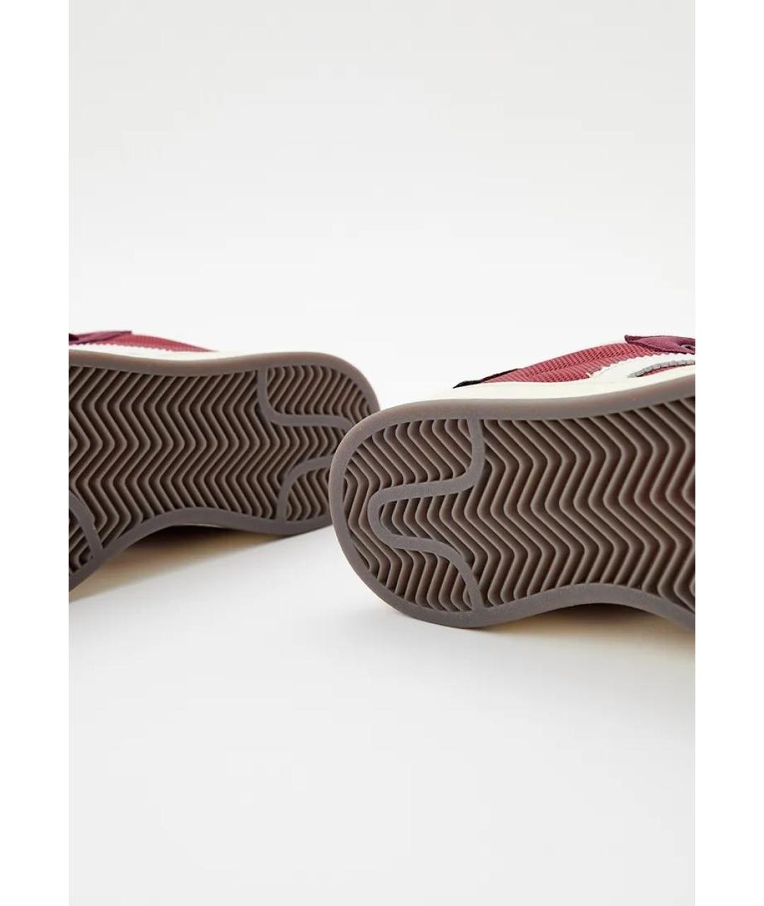 ADIDAS Бордовые текстильные низкие кроссовки / кеды, фото 5