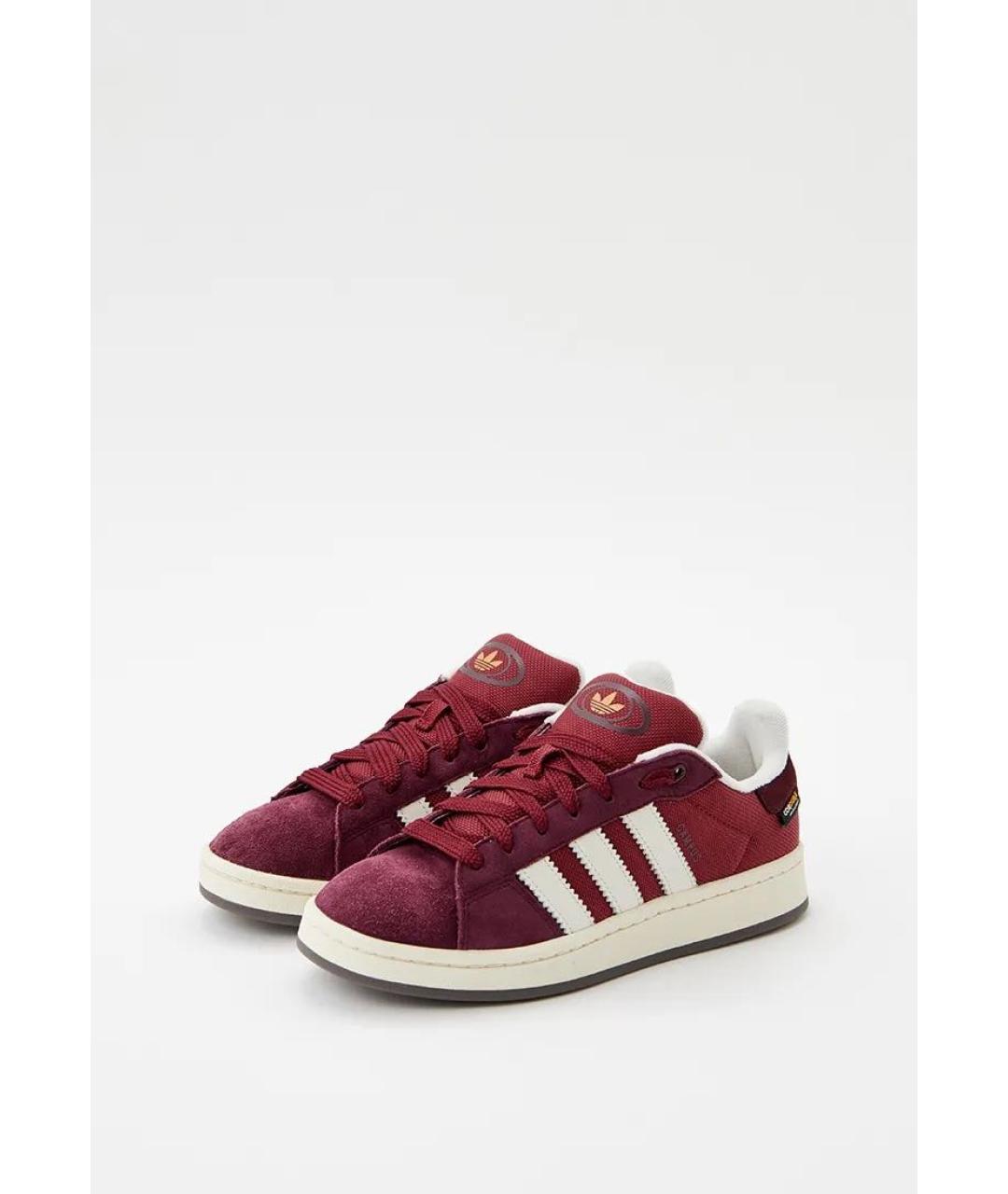 ADIDAS Бордовые текстильные низкие кроссовки / кеды, фото 2