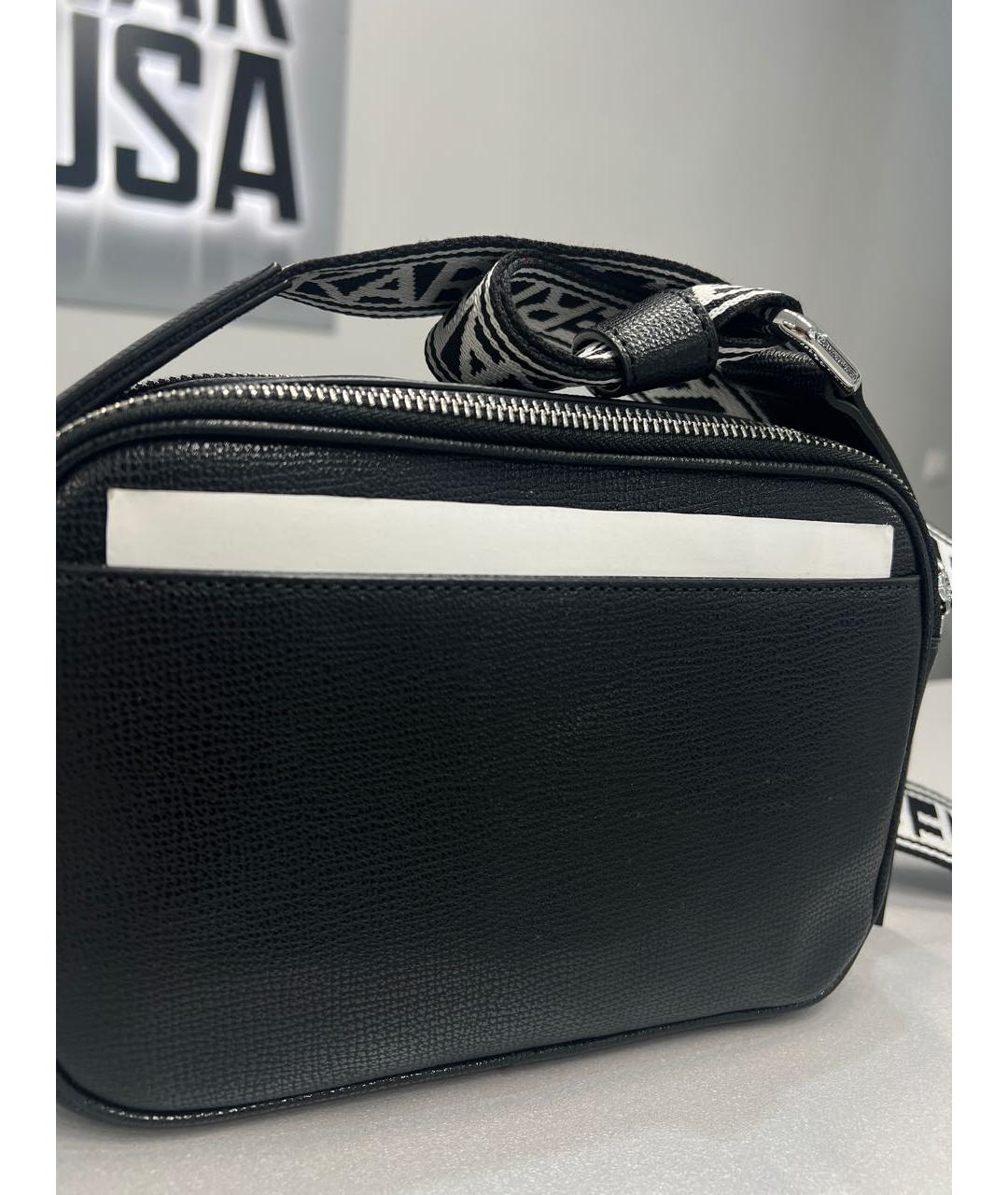 KARL LAGERFELD Черная сумка через плечо из искусственной кожи, фото 3