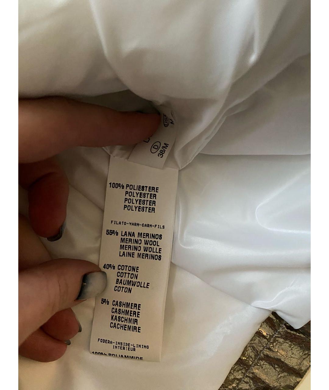 FABIANA FILIPPI Серебряная полиэстеровая куртка, фото 8