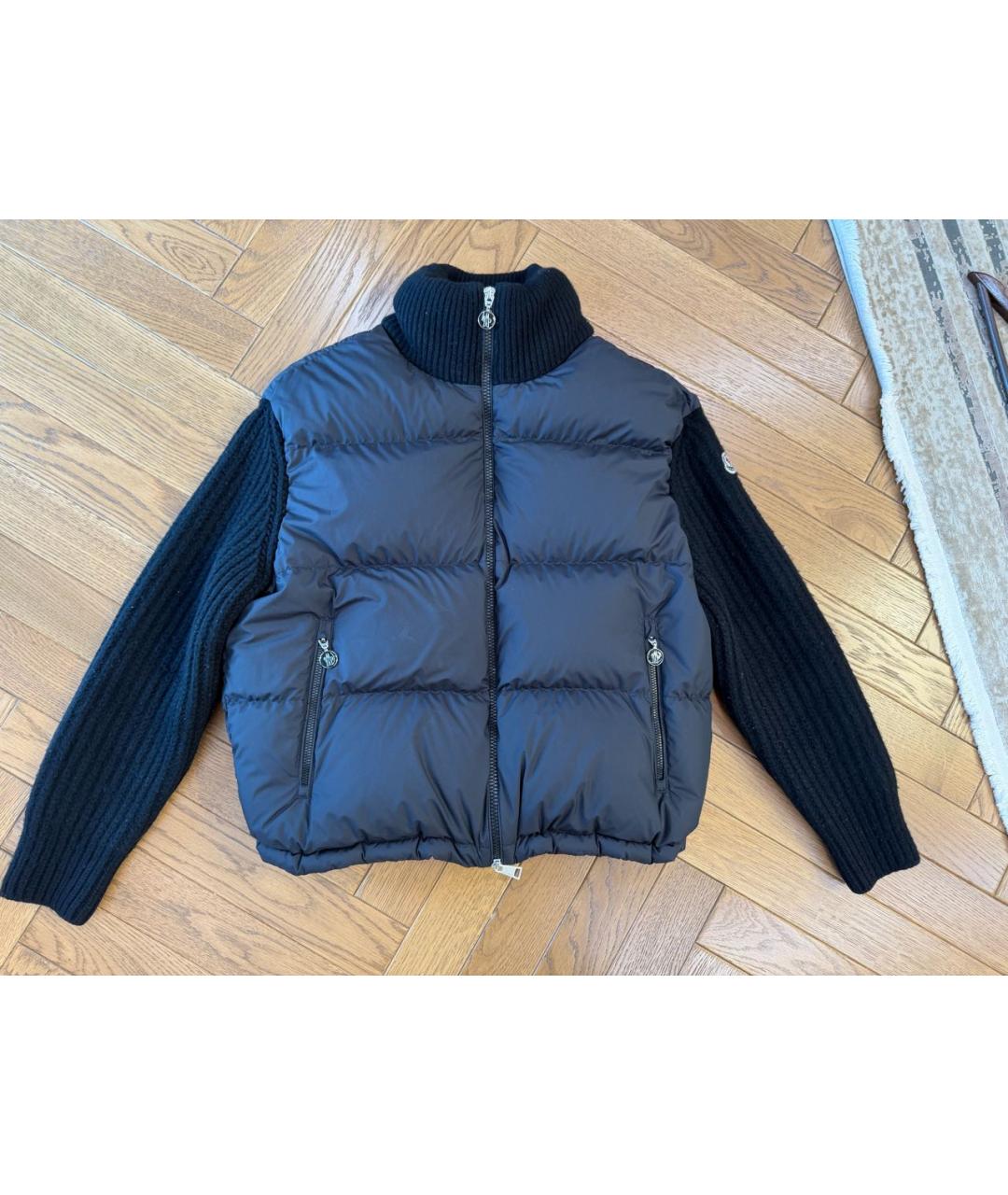 MONCLER Черная куртка, фото 2