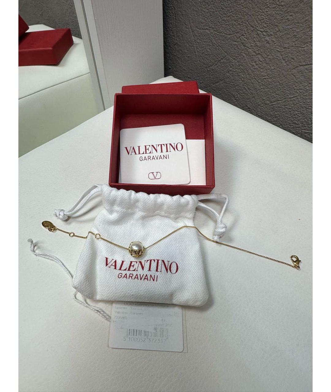 VALENTINO Золотой латунный браслет, фото 4