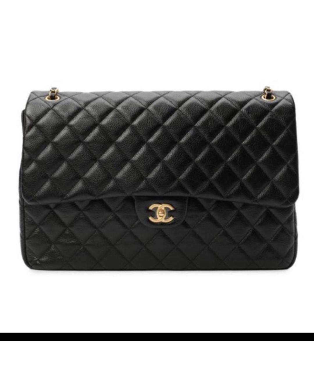 CHANEL Черная кожаная сумка через плечо, фото 2