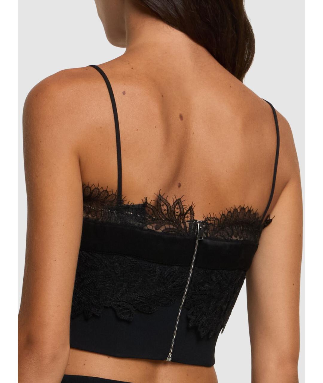 DAVID KOMA Черная вискозная майка, фото 3