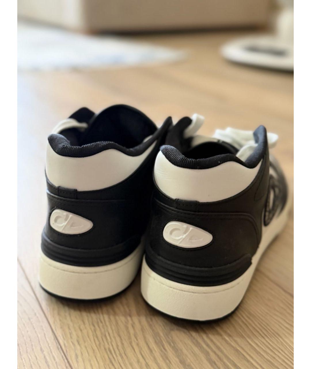 CHRISTIAN DIOR Мульти кожаные высокие кроссовки / кеды, фото 4