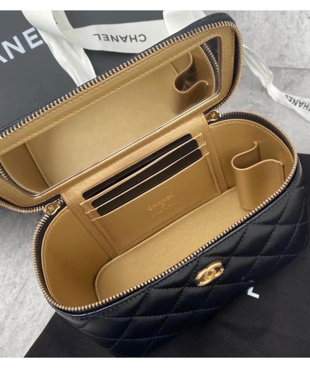 CHANEL Черная кожаная сумка через плечо, фото 2