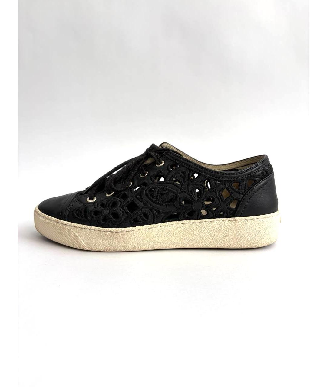 CHANEL Черные кожаные кеды, фото 9