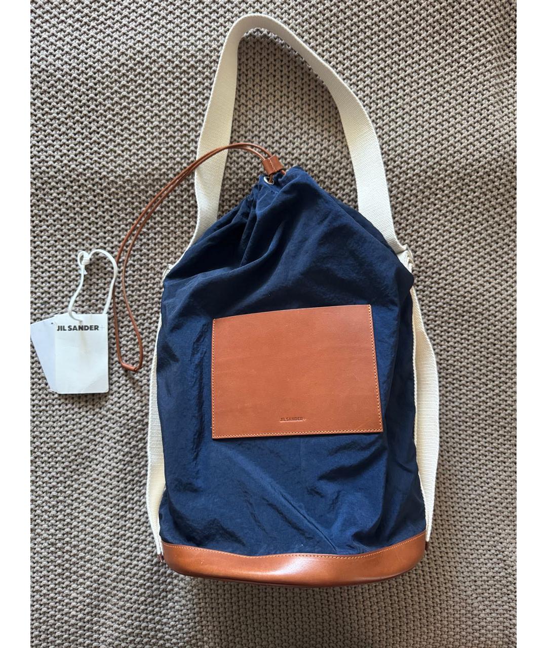 JIL SANDER Темно-синяя сумка через плечо, фото 6