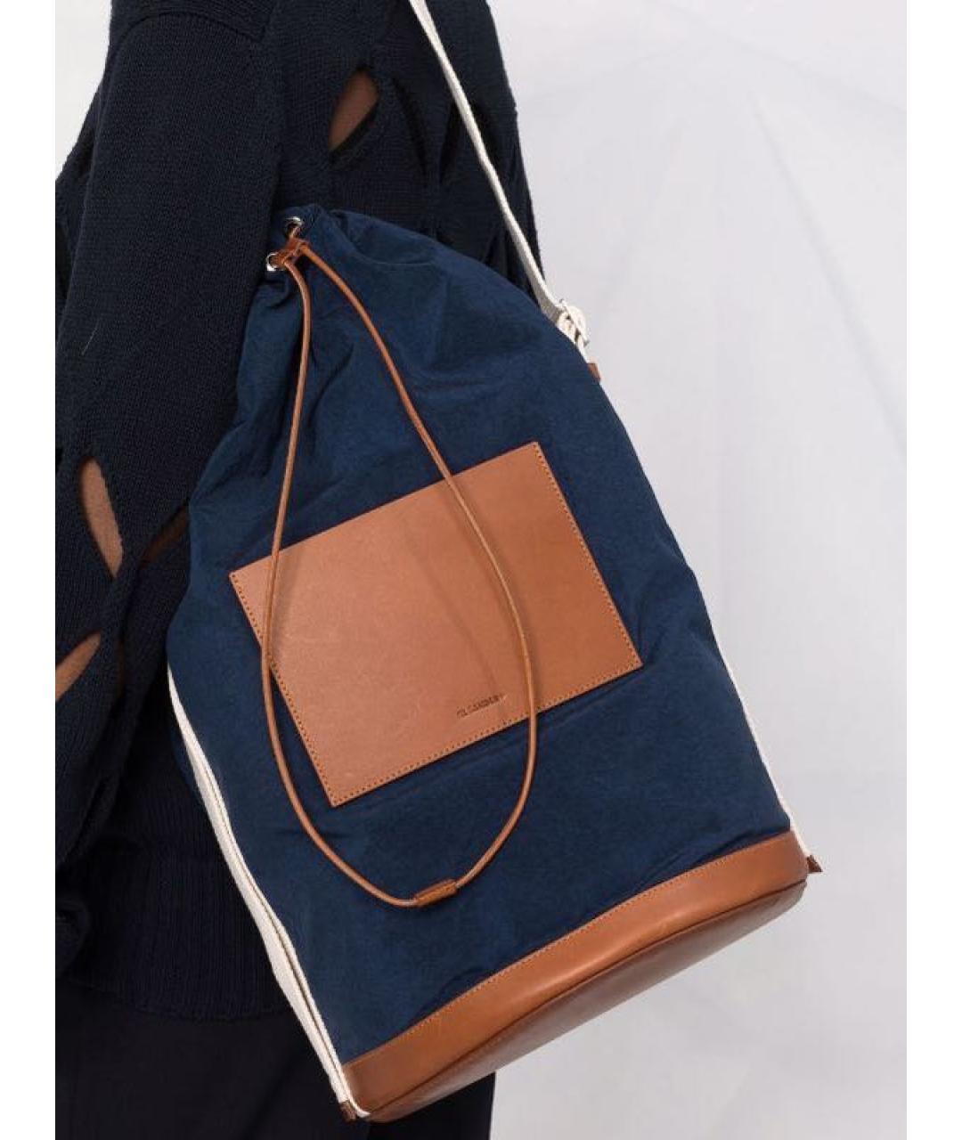 JIL SANDER Темно-синяя сумка через плечо, фото 2