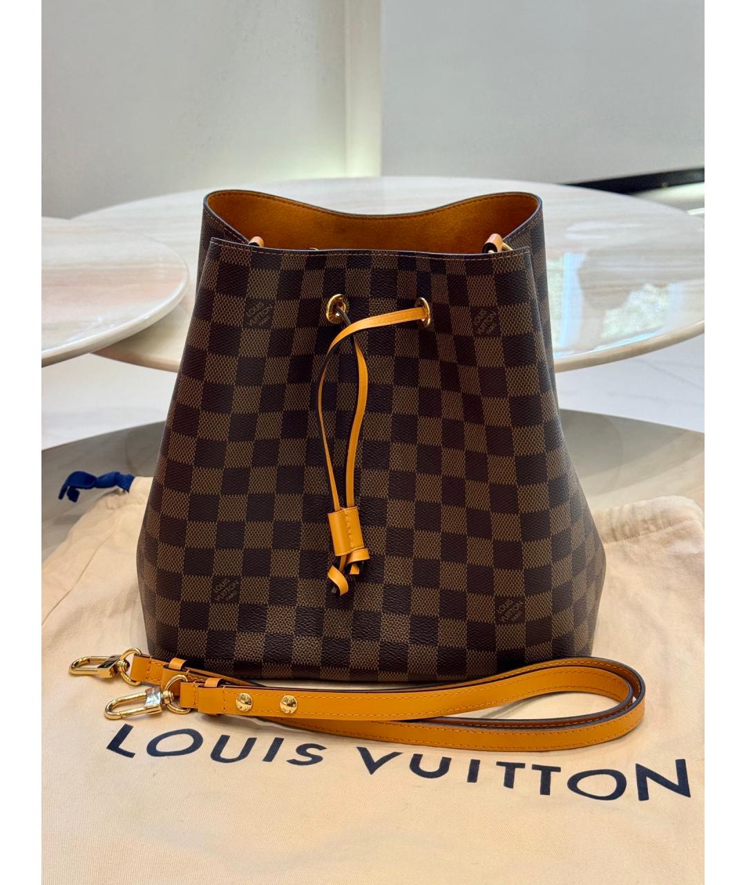 LOUIS VUITTON Коричневая сумка через плечо, фото 9