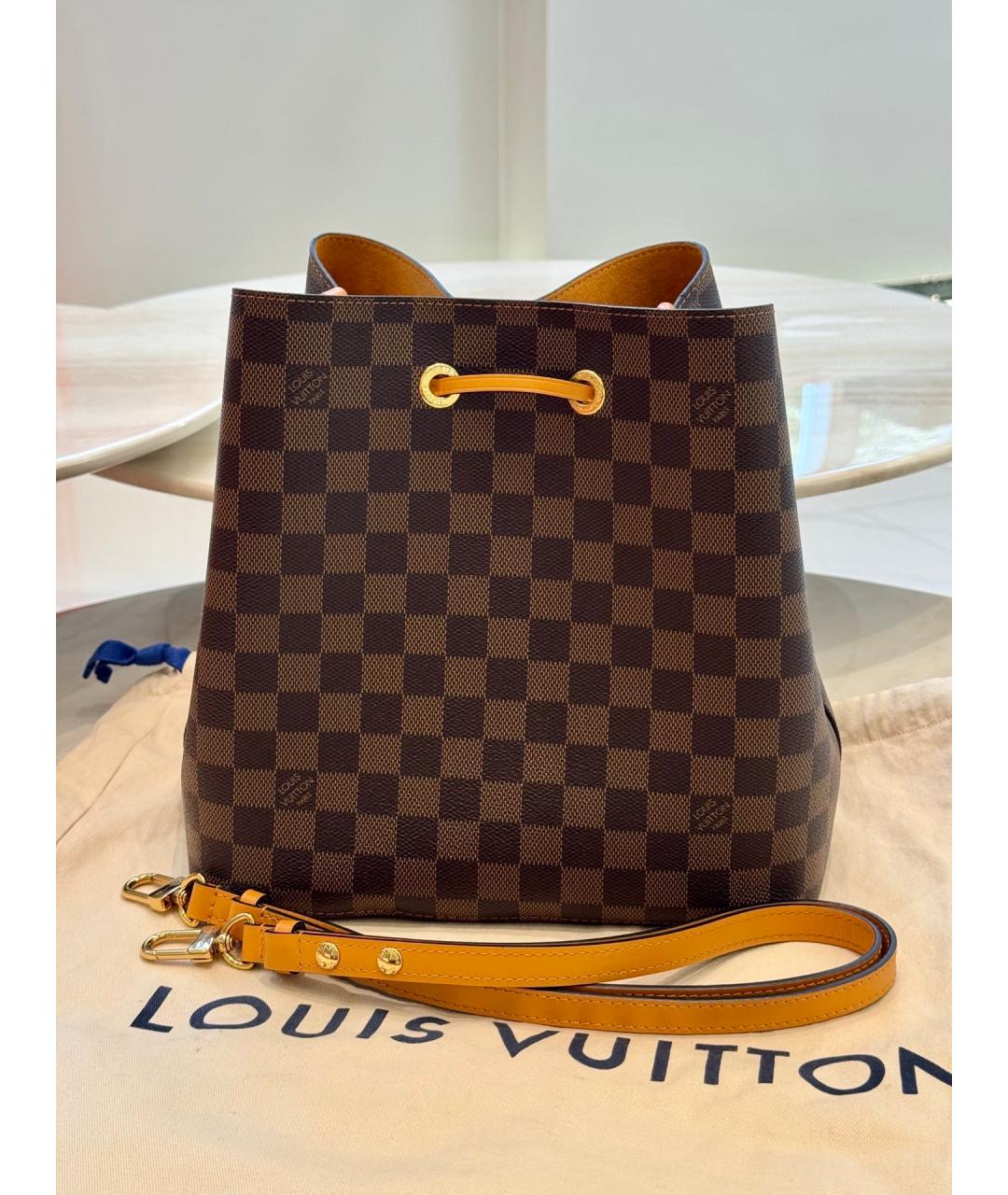 LOUIS VUITTON Коричневая сумка через плечо, фото 2