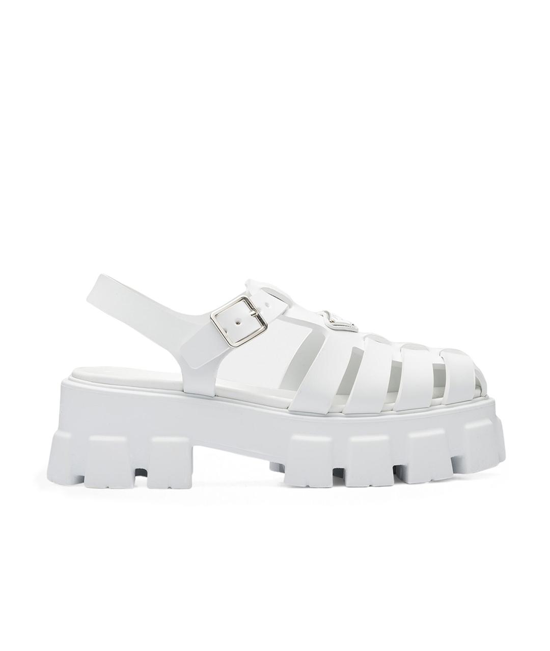 PRADA Белые сандалии, фото 1