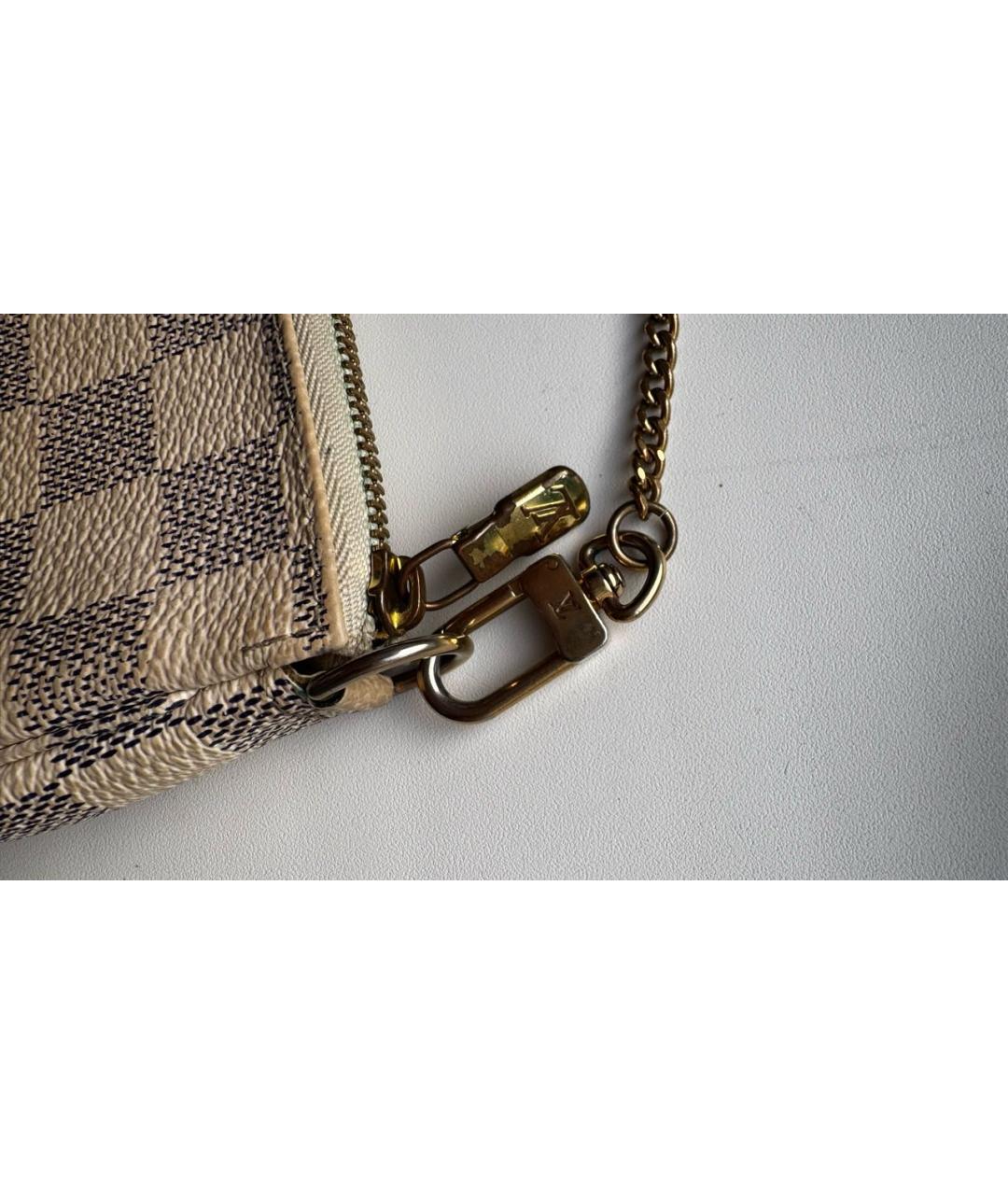 LOUIS VUITTON Белая сумка с короткими ручками, фото 6