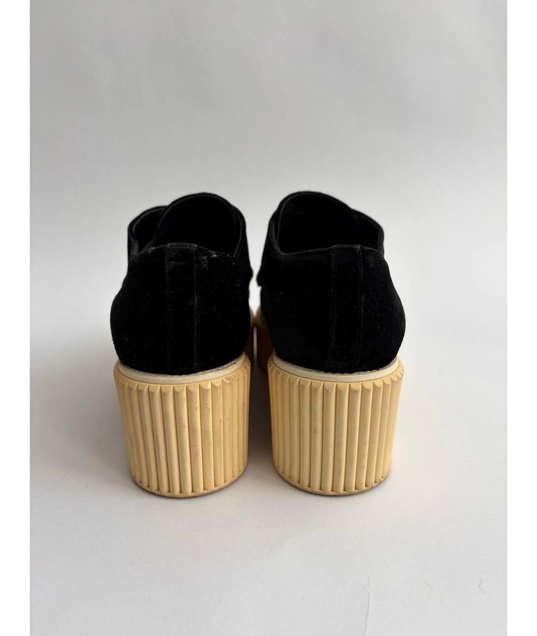 CHANEL Черные бархатные ботинки, фото 4