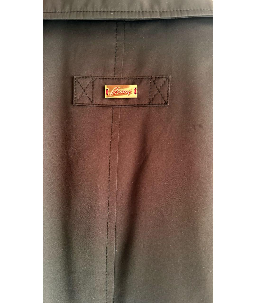 BRIONI Коричневый хлопковый тренч / плащ, фото 5