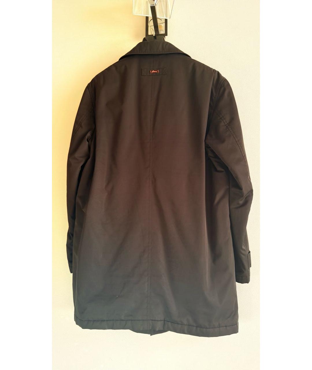 BRIONI Коричневый хлопковый тренч / плащ, фото 2