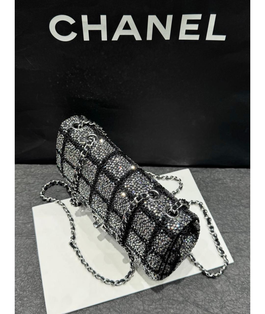 CHANEL Серебряная сумка через плечо, фото 6