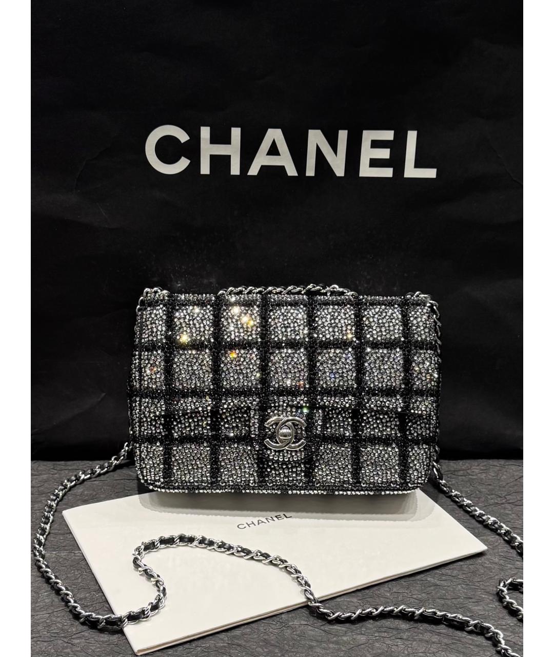 CHANEL Серебряная сумка через плечо, фото 9