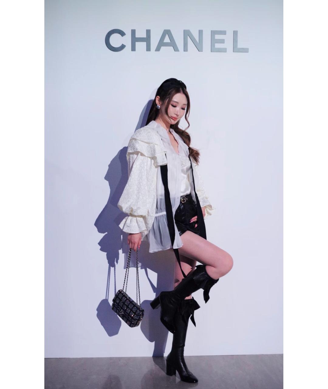 CHANEL Серебряная сумка через плечо, фото 8