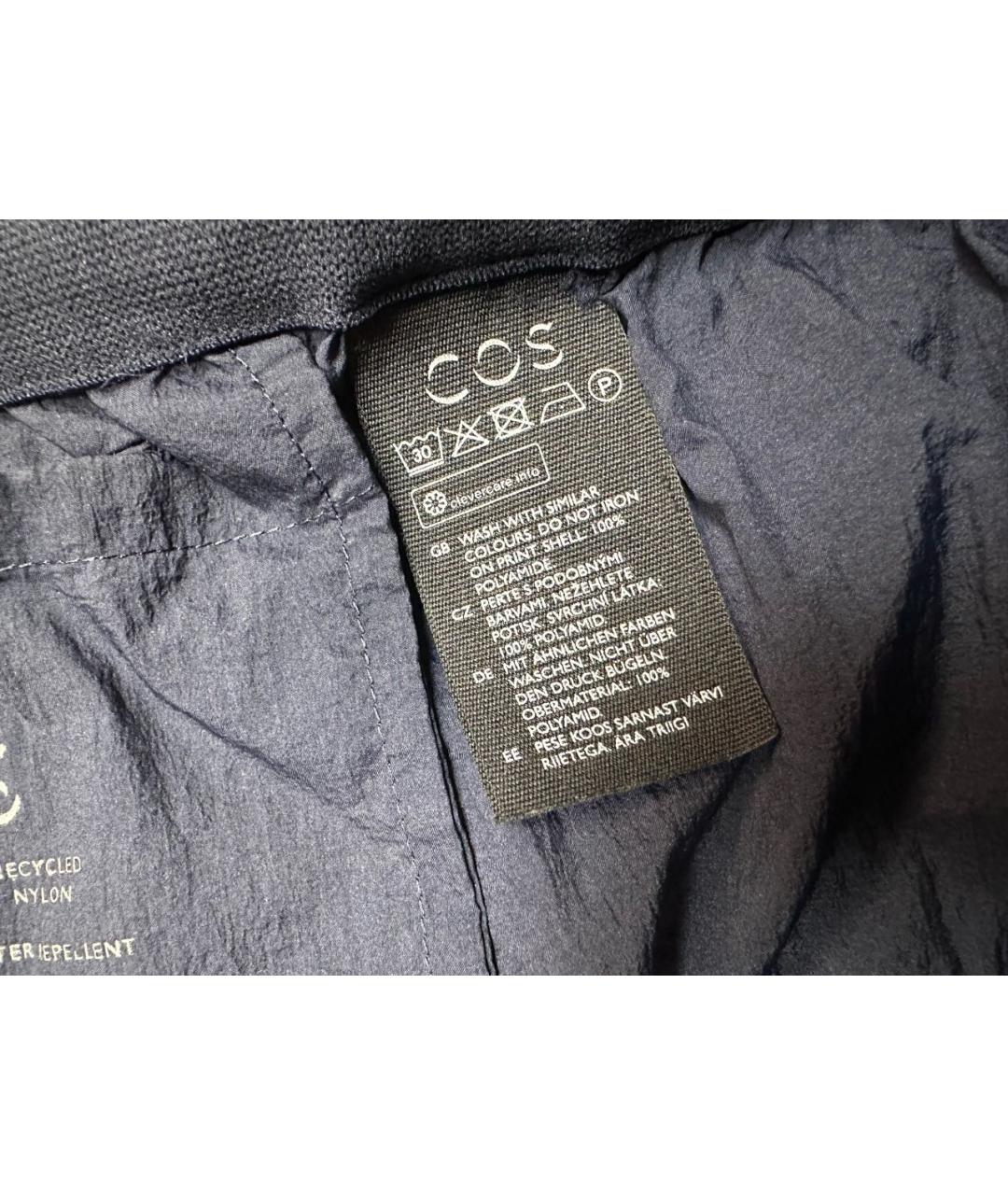 COS Темно-синие полиамидовые шорты, фото 6