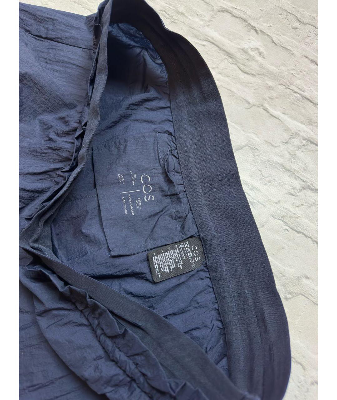 COS Темно-синие полиамидовые шорты, фото 4