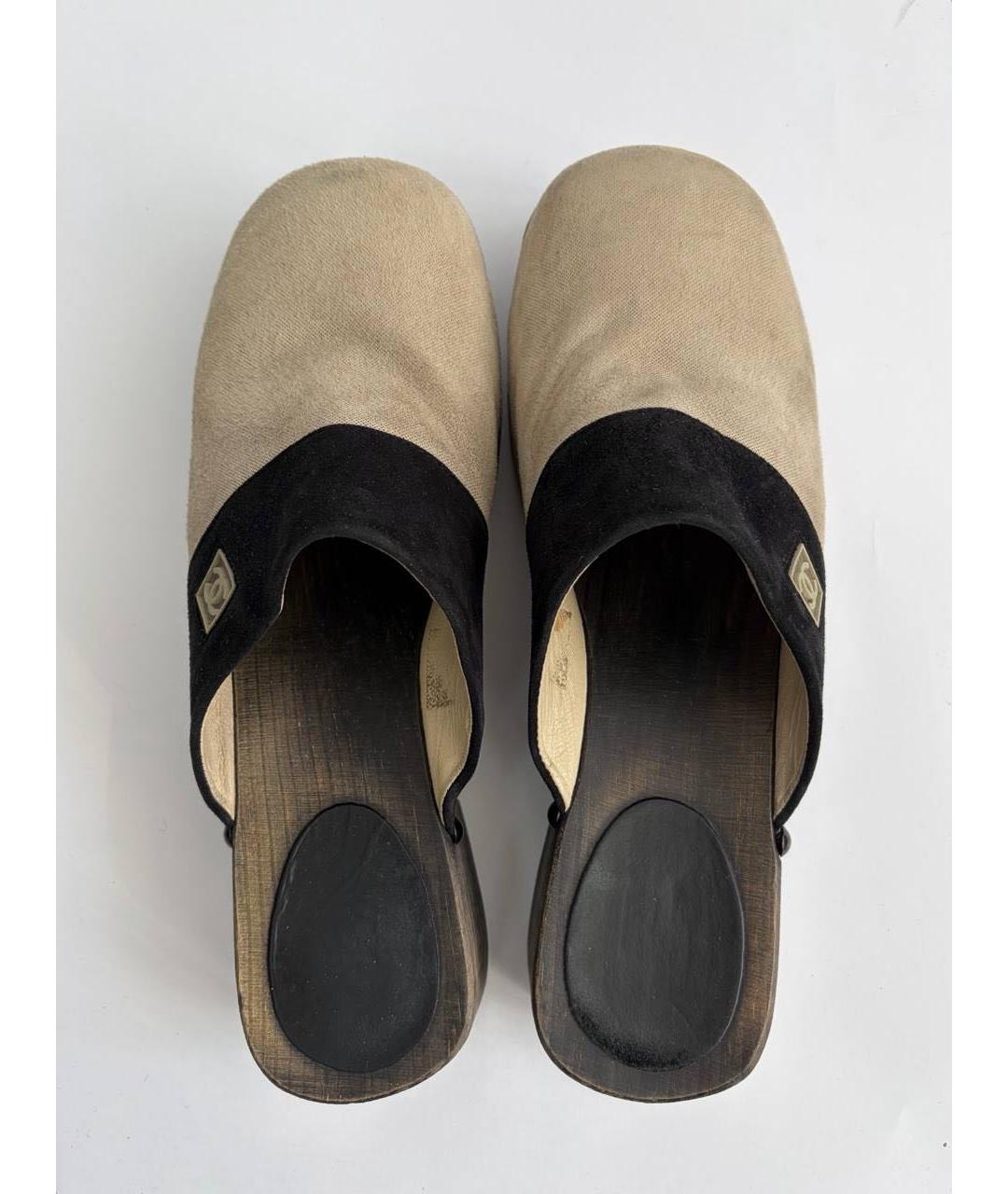 CHANEL Мульти замшевые сабо, фото 3